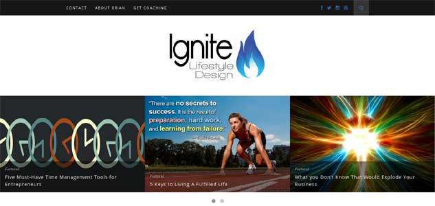 Ignitelifestyledesign Homepage